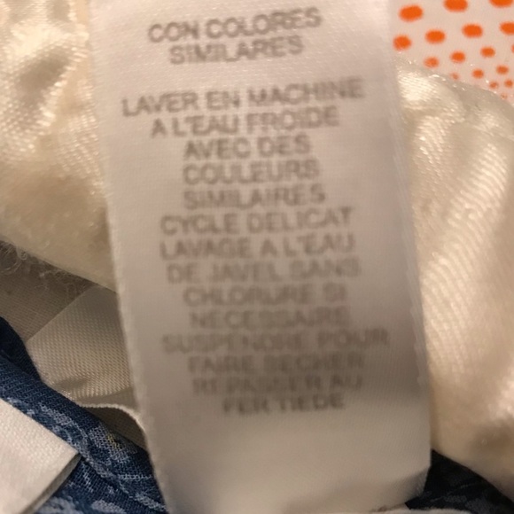 Liz Claiborne Lizwear Jeans Ruffle Front Blouse Peasant Sleeves Size M - Picture 6 of 8